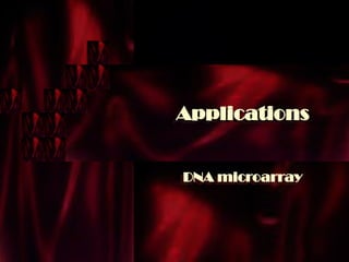 Applications
DNA microarray
 