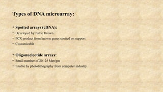 DNA Microarray.pptx, Protein Microarray.pptx