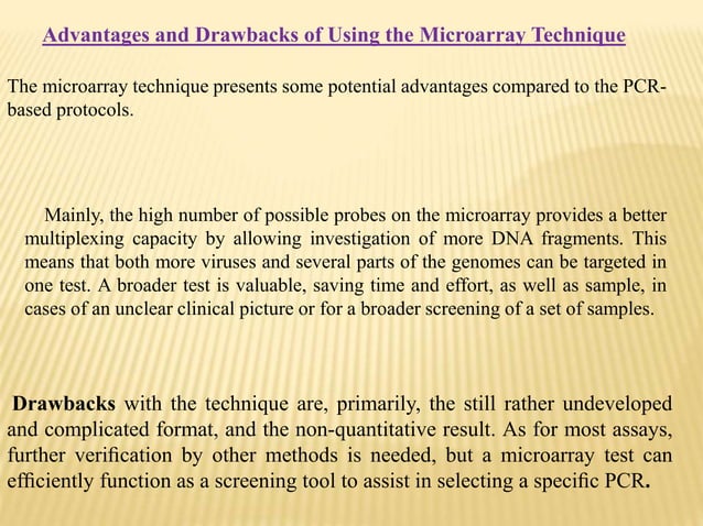 Dna microarray technique for detection and identification of VIRUS | PPT