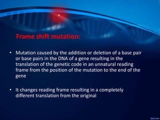 Dna mutation | PPTX