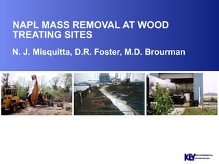 NAPL MASS REMOVAL AT WOOD TREATING SITES N. J. Misquitta, D.R. Foster, M.D. Brourman 