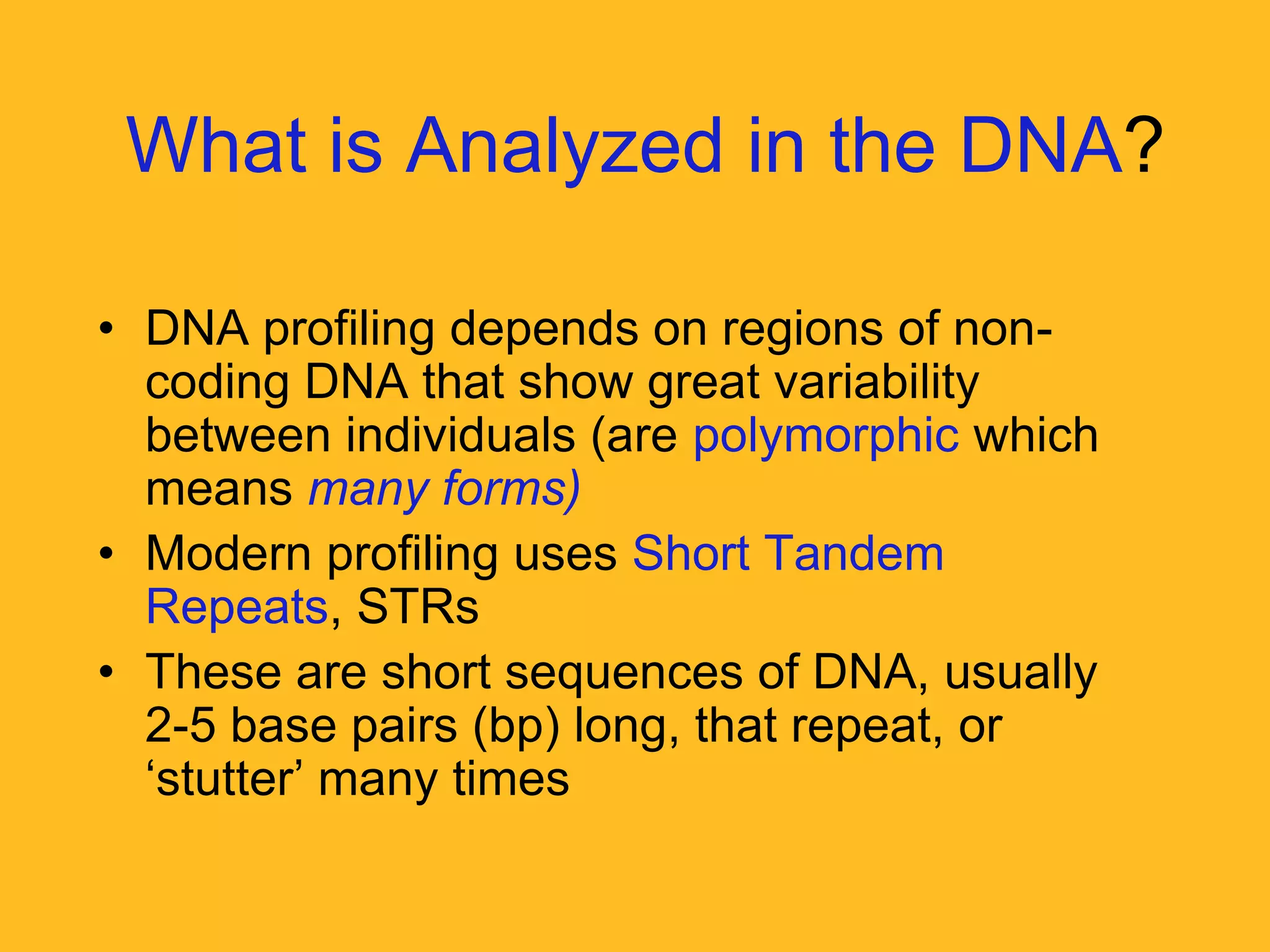 Dnaprofiling