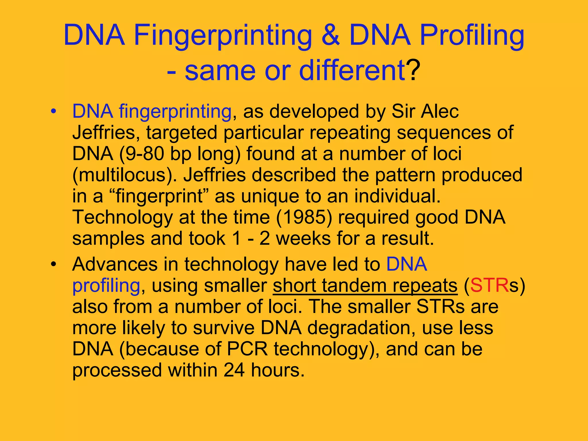 Dnaprofiling