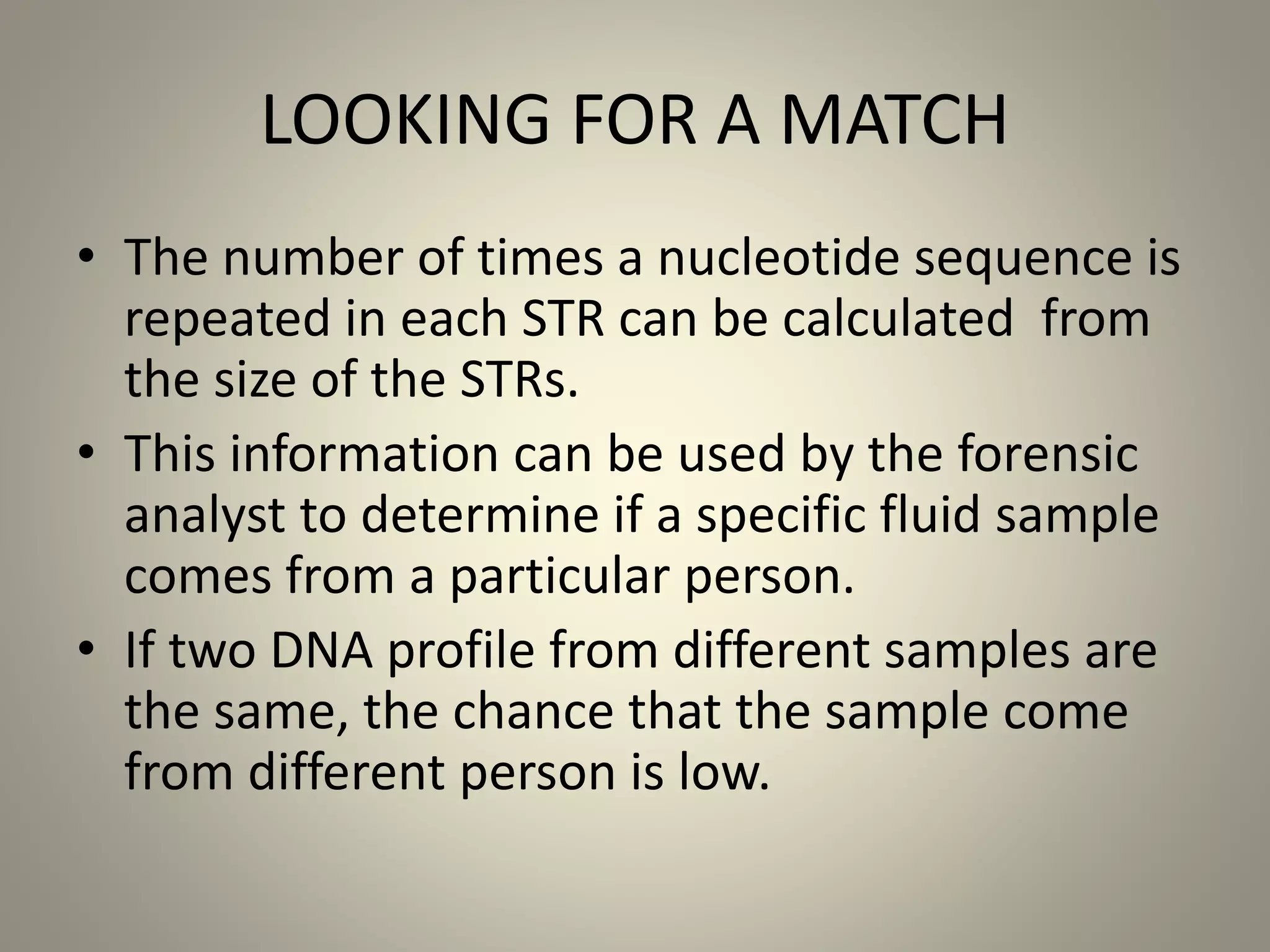 Dna profiling | PPTX