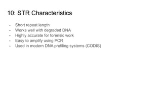 Comprehensive Overview of DNA Profiling Techniques and Applications in ...