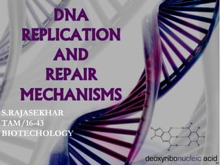 S.RAJASEKHAR
TAM/16-43
BIOTECHOLOGY
 