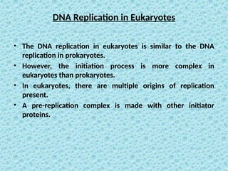 DNA Replication Lecture.pptx for biology students | PPTX