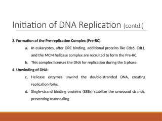 Pre Rc DNA Replication Mechanism Enzymes and Significance.pptx