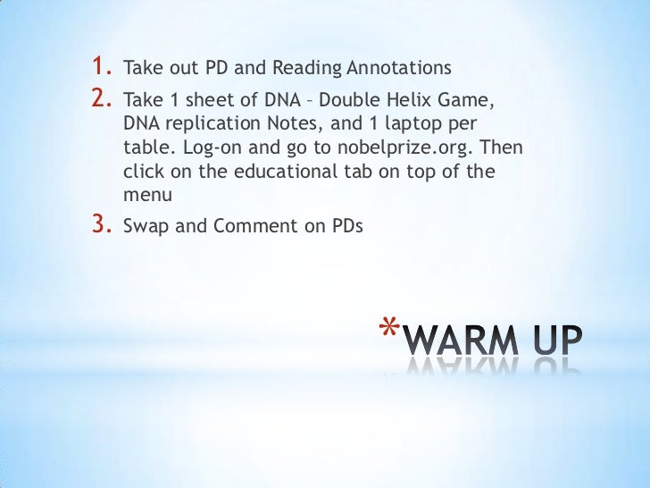 dna replication slide