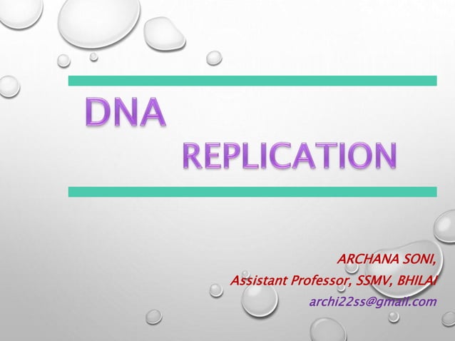 Dna replication short notes | PPTX | Chemistry | Science