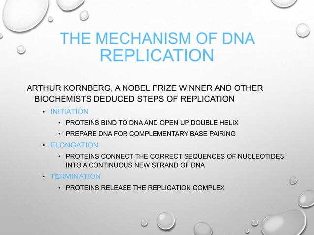 Dna replication short notes | PPTX | Chemistry | Science