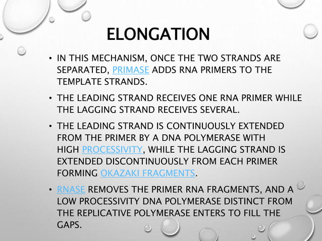Dna replication short notes | PPTX | Chemistry | Science