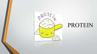What are proteins made of?
 Proteins are made up of many different amino acids linked together.
 There are twenty differ...