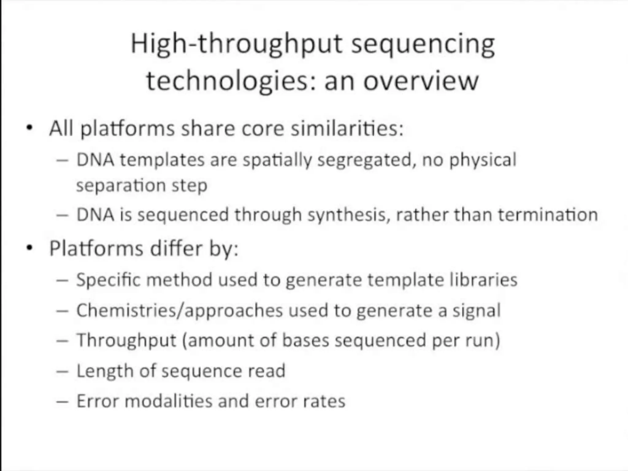 Advance DNA sequencing 