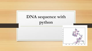 DNA sequence with
python
 