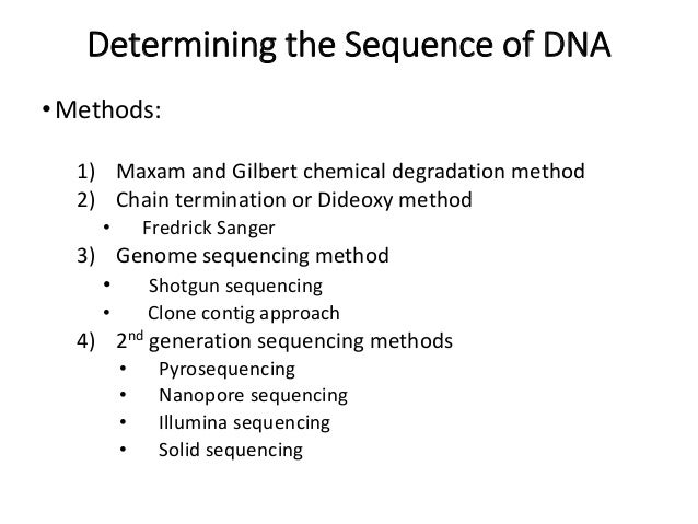 Dna Sequencing