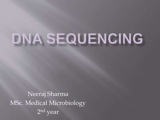 Neeraj Sharma
MSc. Medical Microbiology
2nd year
 