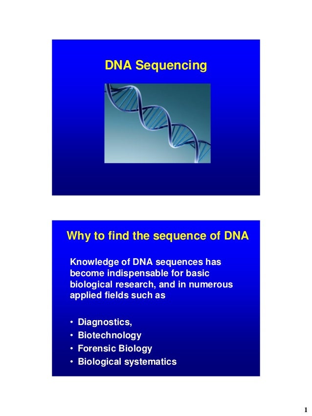 Dna sequencing