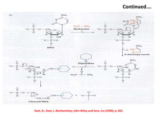 Continued….
Voet, D.; Voet, J. Biochemistry; John Wiley and Sons, Inc (1990); p: 831
 