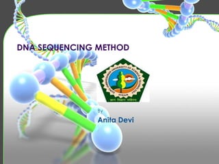 DNA SEQUENCING METHOD
By
Anita Devi
 