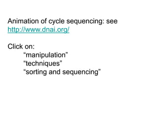 DNA Sequencing - DNA sequencing is like reading the instructions inside ...
