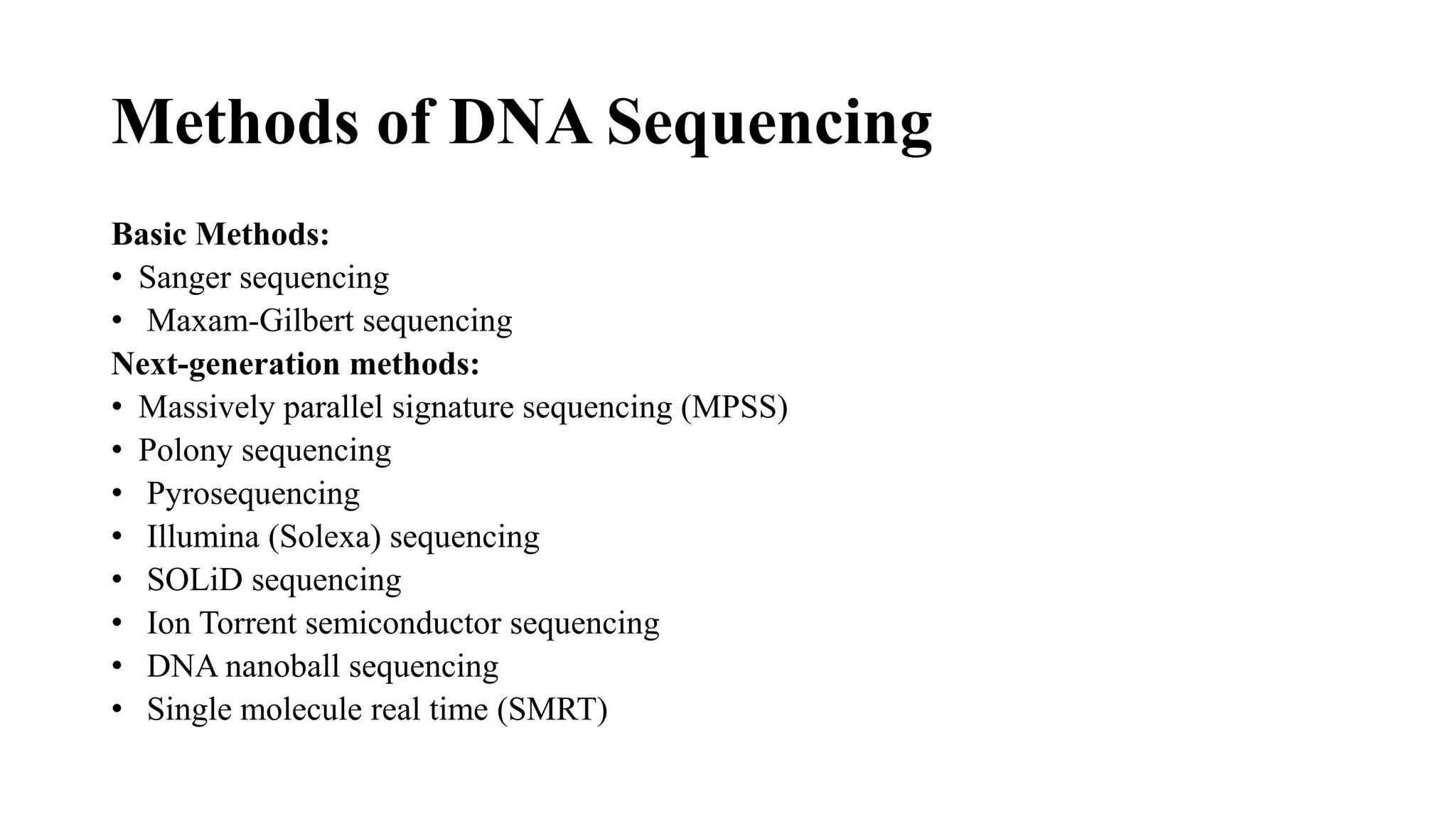 Dna sequencing | PPTX