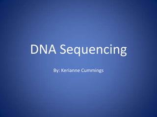 Dna sequencing powerpoint | PPT