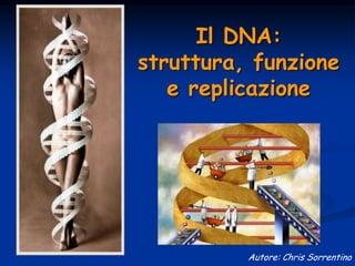 Il DNA:
struttura, funzione
e replicazione
Autore: Chris Sorrentino
 