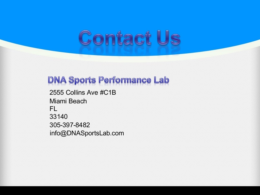 Dna sports performance lab