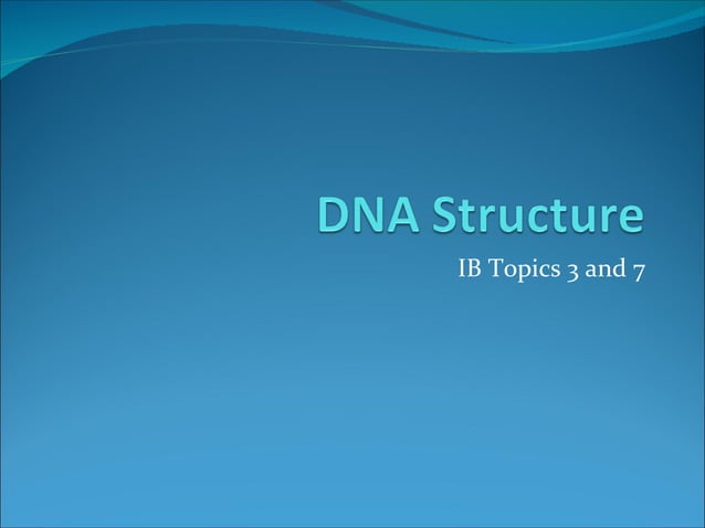 DNA Structure PowerPoint | PPT | Chemistry | Science