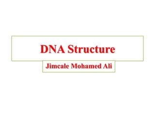 DNA Structure
Jimcale Mohamed Ali
 
