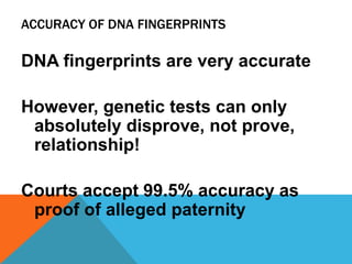 Dna Testing Accuracy DNA Technology.ppt