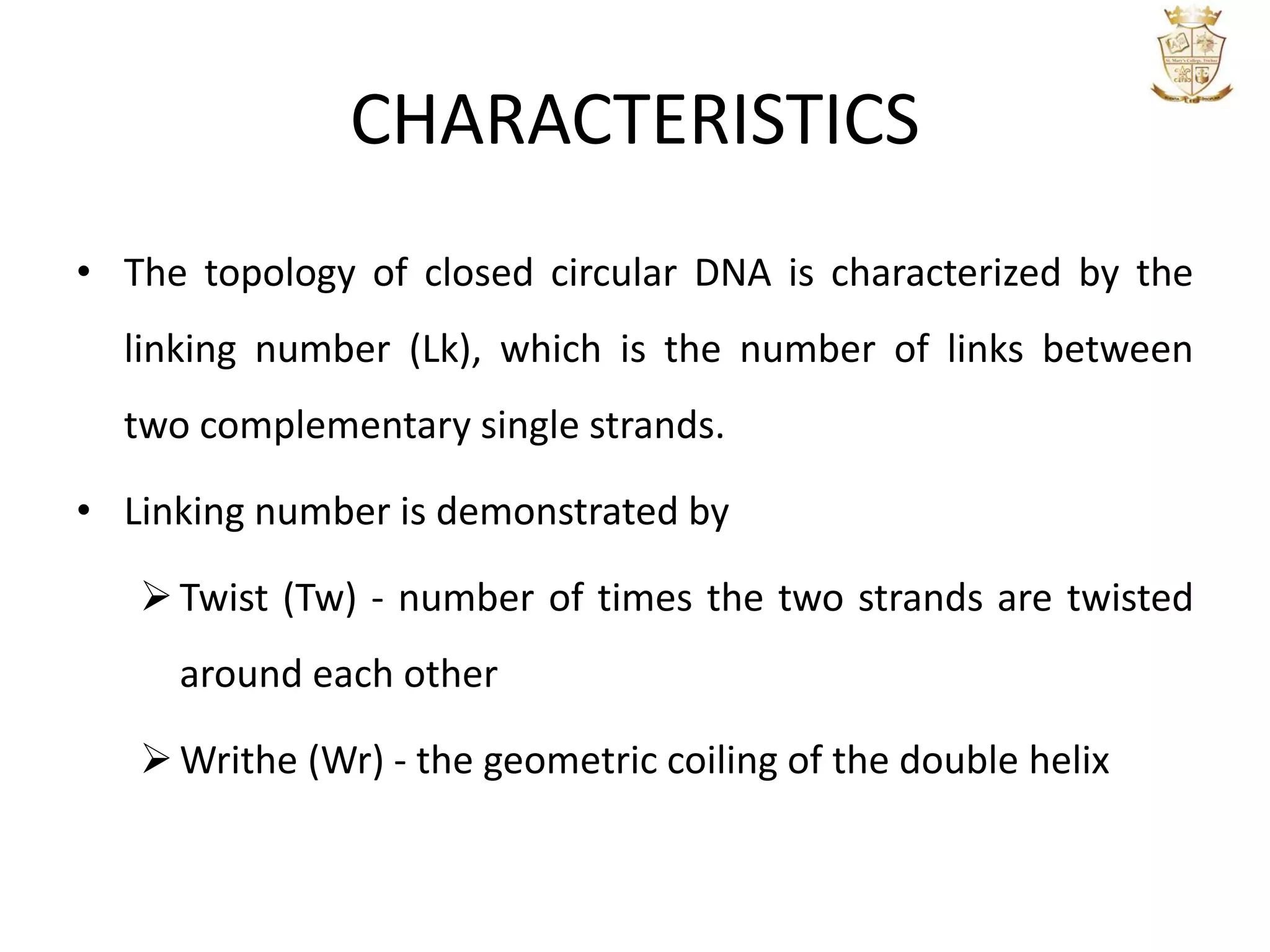 DNA TOPOLOGY | PPTX
