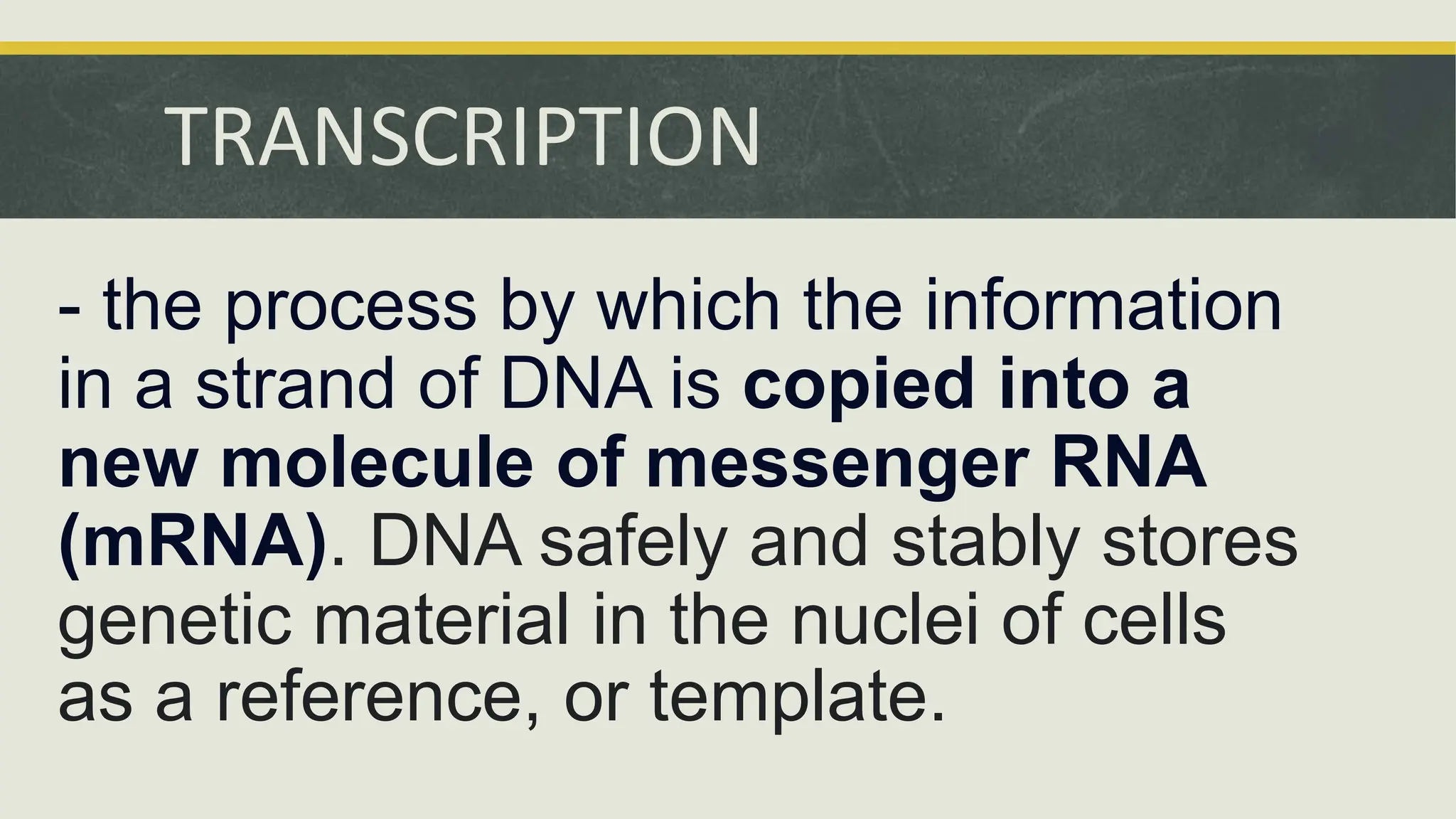 DNA TRANSCRIPTION GRADE 10 SCIENCE..pptx
