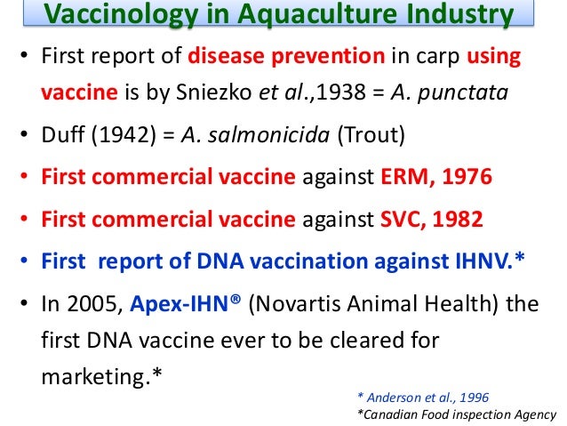 dna vaccines for fish diseases ppt 2016