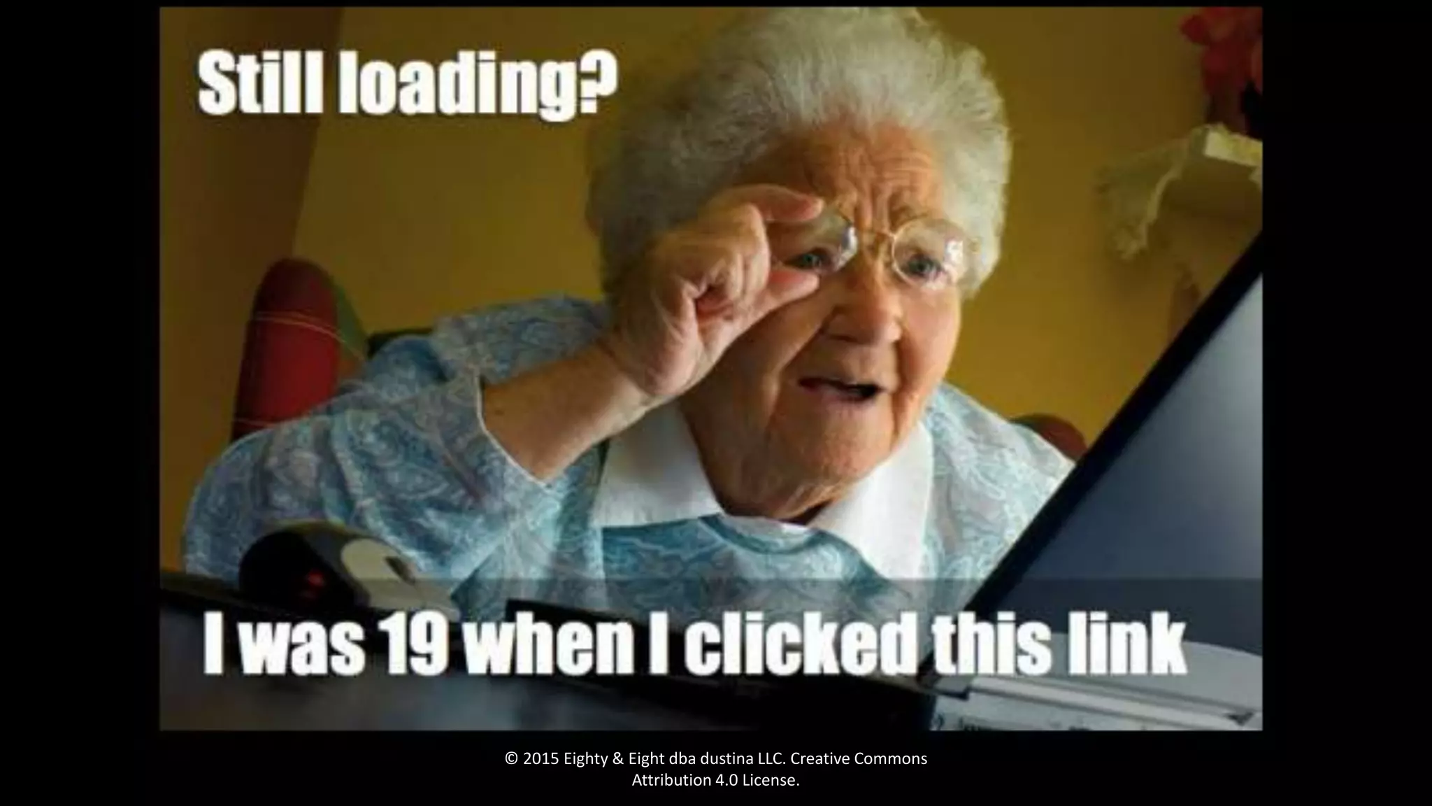 © 2015 Eighty & Eight dba dustina LLC. Creative Commons
Attribution 4.0 License.
 