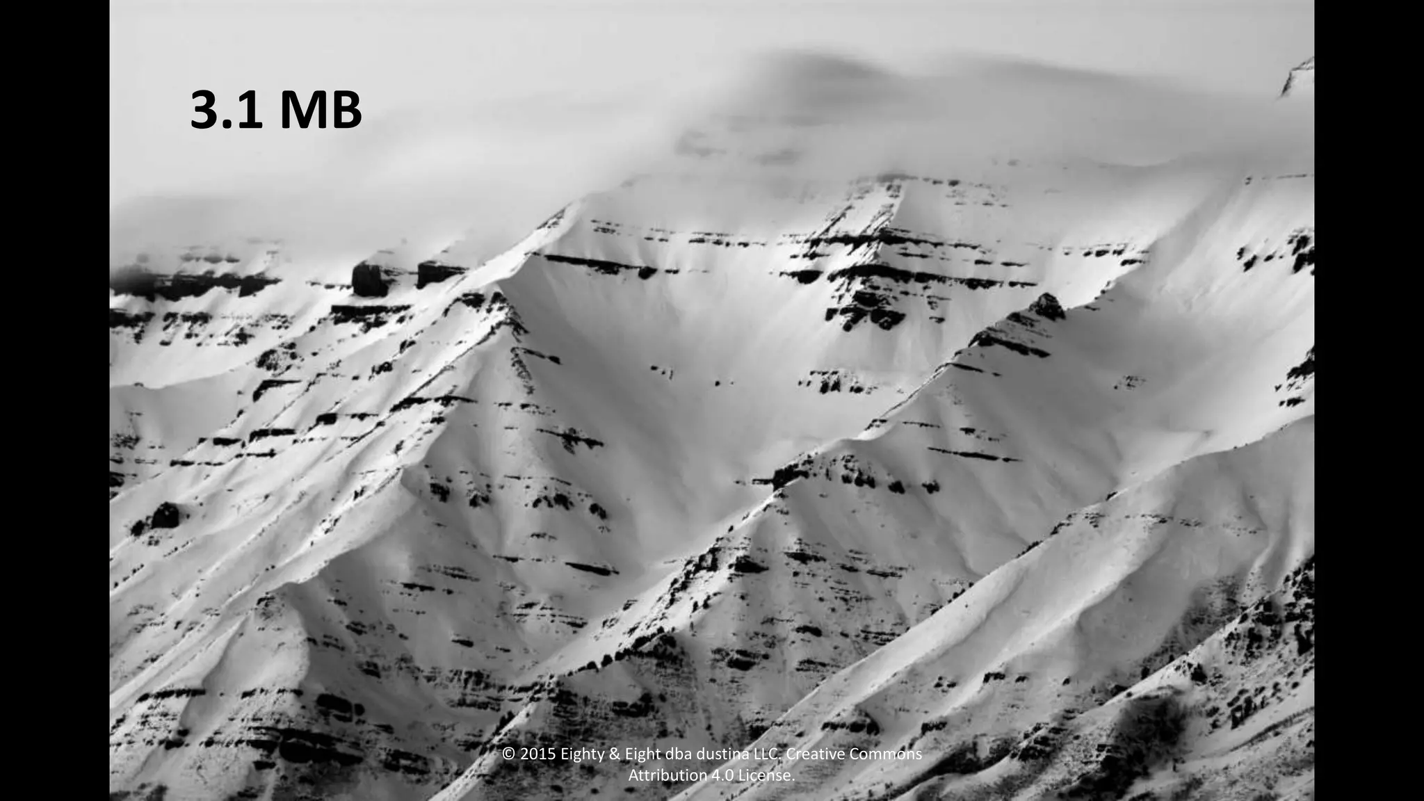 3.1 MB
© 2015 Eighty & Eight dba dustina LLC. Creative Commons
Attribution 4.0 License.
 