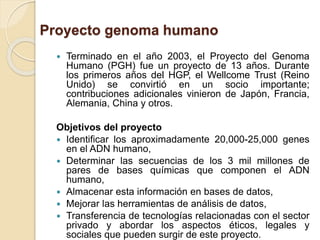 Dna y organizacion genomica | PPTX