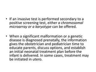 Invasive Test Fetal assessment and prenatal diagnosis | PPTX