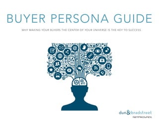 BUYER PERSONA GUIDE
WHY MAKING YOUR BUYERS THE CENTER OF YOUR UNIVERSE IS THE KEY TO SUCCESS
 