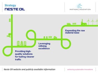 Strategy
Neste Oil website and publicly available information
 