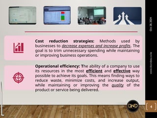 DND - Cost Reduction Strategies to Enhance Operational Efficiency for ...