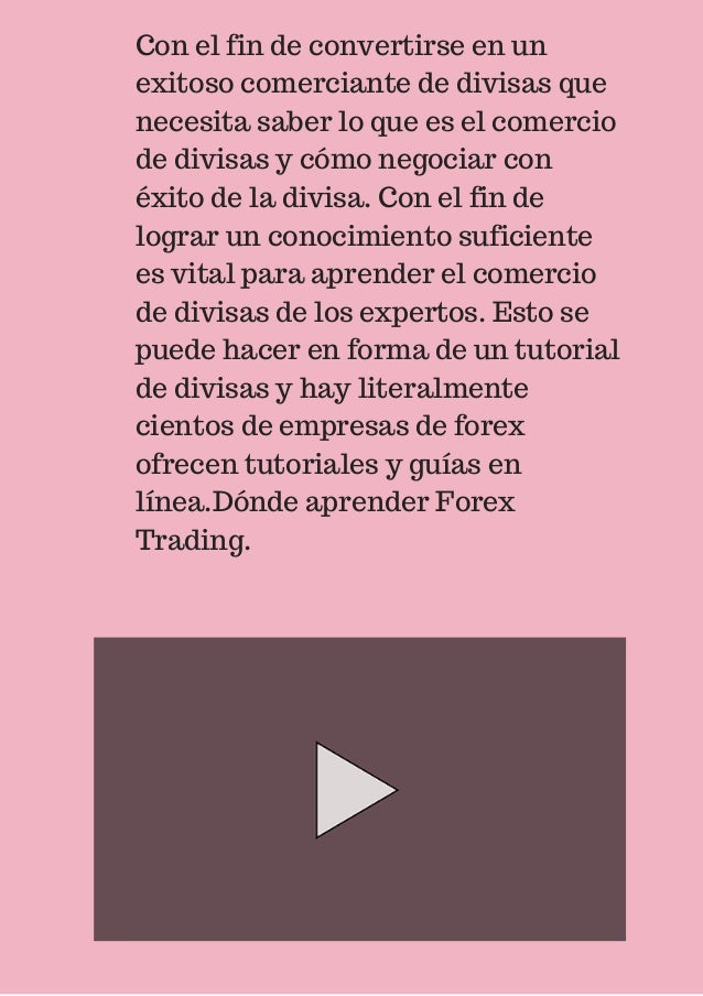 Aprender forex trading
