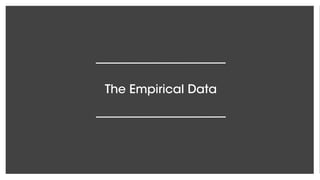 The Empirical Data
 