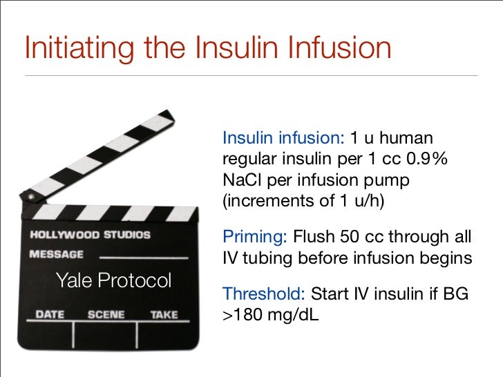 Yale Insulin Infusion Protocol