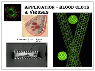 Application - Blood clots & Viruses Resonant Stent Blood Clot 