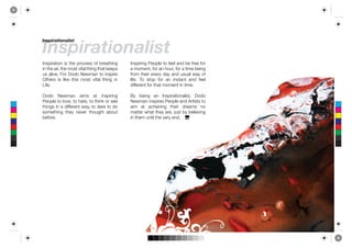 !"#$%&'(%)"'*%#(
      !"#$%&'(%)"'*%#(




      !"#$%&'(%)"* %#* (+,* $&)-,##* ).* /&,'(+%"0*     !"#$%&%"0*?,)$4,*()*.,,4*'":*/,*.&,,*.)&*
      %"*(+,*'%&1*(+,*2)#(*3%('4*(+%"0*(+'(*5,,$#*      '*2)2,"(1*.)&*'"*+)6&1*.)&*'*(%2,*/,%"0*
      6#*'4%3,7*8)&*9):)*;,<2'"*()*%"#$%&,*             .&)2*(+,%&*,3,&@*:'@*'":*6#6'4*<'@*).*
      =(+,&#* %#* 4%5,* (+%#* 2)#(* 3%('4* (+%"0* %"*   4%.,7* A)* #()$* .)&* '"* %"#('"(* '":* .,,4*
      >%.,7                                             :%..,&,"(*.)&*(+'(*2)2,"(*%"*(%2,7

      9):)* ;,<2'"* '%2#* '(* %"#$%&%"0*                B@* /,%"0* '"* !"#$%&'(%)"'4%#(1* 9):)*
 !
      ?,)$4,*()*4)3,1*()*+'(,1*()*(+%"5*)&*#,,*         ;,<2'"*%"#$%&,#*?,)$4,*'":*C&(%#(#*()*
      (+%"0#*%"*'*:%..,&,"(*<'@1*()*:'&,*()*:)*         '%2* '(* '-+%,3%"0* (+,%&* :&,'2#* ")*
      #)2,(+%"0* (+,@* ",3,&* (+)60+(* '/)6(*           2'((,&*<+'(*(+,@*'&,1*D6#(*/@*/,4%,3%"0*
 "




      /,.)&,7                                           %"*(+,2*6"(%4*(+,*3,&@*,":7
 #



!"



"#



!#



!"#



 $
 