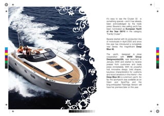 !"#$% &'$(% ")% $&&% "*&% +,-.$&,% /0% % .$%%
      $)1&"*.23%$4&5.'6%7%'28%."%*'$%'6,&'8(%
      9&&2% '5:2);6&83&8% 9(% "*&% ",'8&%
      4,&$$<%='>',.'#$%2&;%$'.6.23%('5*"%*'$%
      9&&2% 2)1.2'"&8% '$% !"#$%&'() *'+,-)
      $.) -,&) *&'#) /012/% .2% "*&% 5'"&3),(%
      !?'1.6(%+,-.$&,!@

      ='>',.'%$"',"&8%;."*%."$%4,)8-5".)2%6.2&%
      )A%1)"),9)'"$%.2%B4,.6%0CCC%'28%$.25&%
      "*.$% (&',% *'$% .2",)8-5&8% '% 5)146&"&6(%
      2&;% D&,.&$<% "*&% 1'32.A.5&2"% 3&&%)
 !
      45"&)67@
 "



 #
      E*&% % % ('5*"F% % % 8&$.32&8% % % .2% % 56)$&%%
!"
      5))4&,'".)2% ;."*% 489) :#$"%)
"#
      3&;<=(>$#?;@ABF% ;'$% 6'-25*&8% .2%
!#
      G'2-',(% 0CCH% '28% $"',"&8% ")% ,&5&.>&%
!"#   4,'.$&$% A,)1% 5-$")1&,$% '28% ",'8&%
 $    4,&$$% .11&8.'"&6(@% I."*% ."$% 4);&,A-6%
      *-66F% .22)>'".>&% 8&$.32F% 9)68% $*'4&$F%
      6-J-,.)-$% 5*','5"&,.$".5$% A),% 5-$*.)2$%
      '28%;))8%>',.'".)2$%.2%"*&%.2"&,.),%7%"*&%
      3&&%)45"&)67%.$%'%4,&1.-1%('5*"@%D)%
      A',F%"*&%$4),"('5*"%;'$%'>'.6'96&%'$%'2%
      K4&2% % % '28% % % D4),"E)4% % % '28% % % "*&%%
      6)23L'2".5.4'"&8% ?6(9,.83&% M&,$.)2% ;.66%
      *'>&%*&,%4,&1.&,&%6'"&,%)2%"*.$%(&',@
 