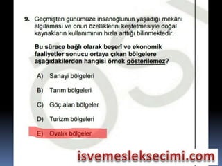 ÖSYM TYT coğrafya soruları