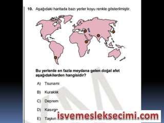 ÖSYM TYT coğrafya soruları